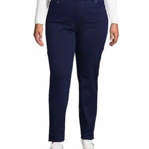 NWT!  Lands End Dark Blue Denim Jeans